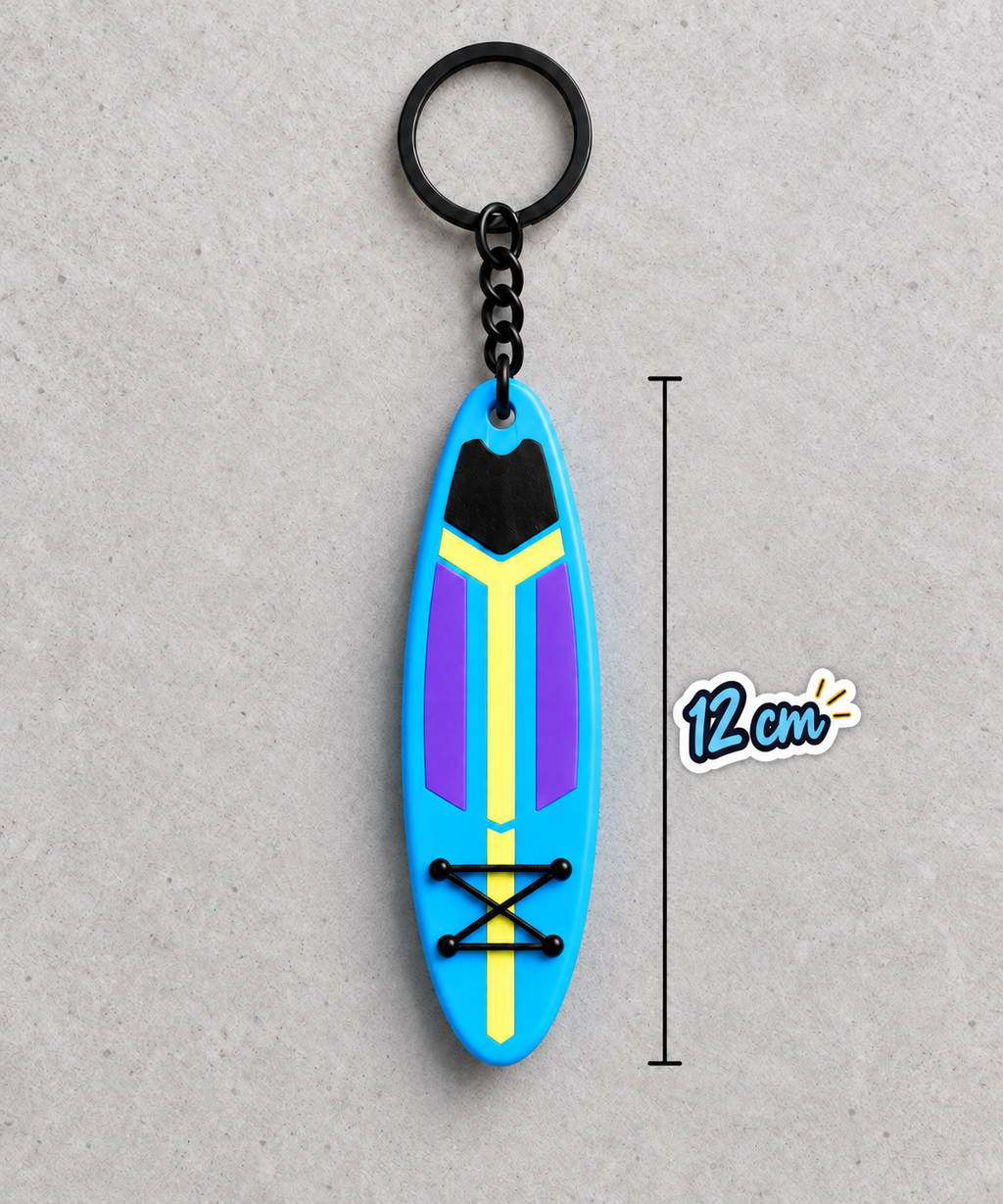 SUP-CHAIN Mini SUP Tahtası Anahtarlık – Paddleboard Figürlü 3D Baskı Çanta Süsü, Sörf &amp; Plaj Temalı Hediyelik
