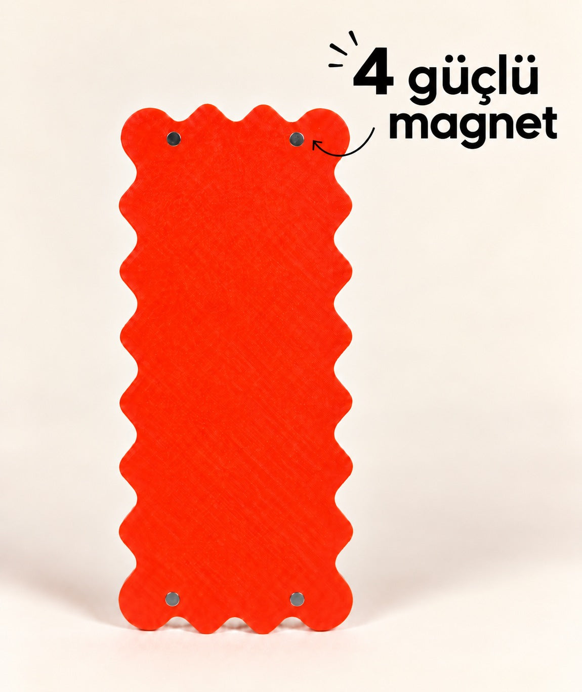 Wavy Pop arka yüz 4 güçlü magnet